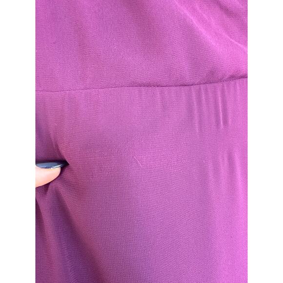 NWT Lulus In Love Forever Plum Lace-Up High-Low Maxi Dress Wedding Prom Size XL - Picture 7 of 8